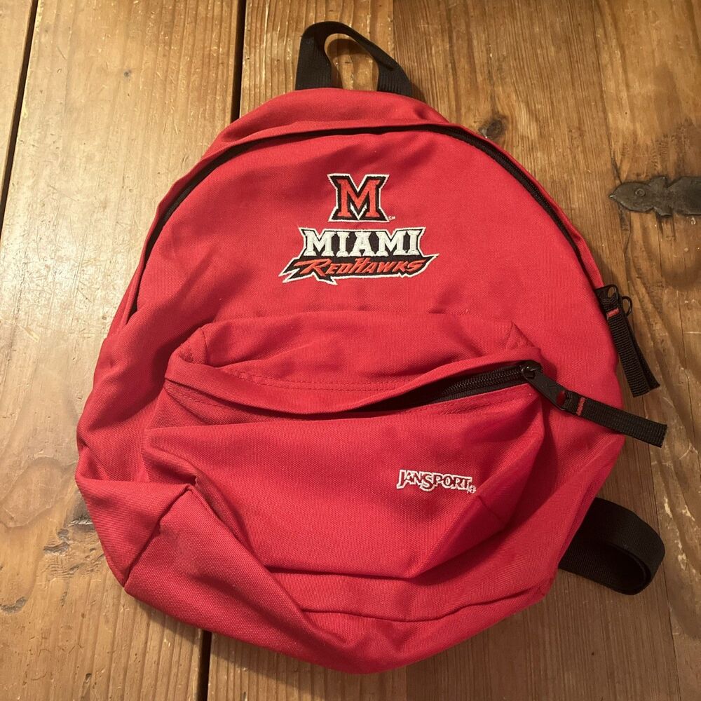 Jansport Miami University Redhawks MINI Backpack Embroidered Logo TR87 14x11x5